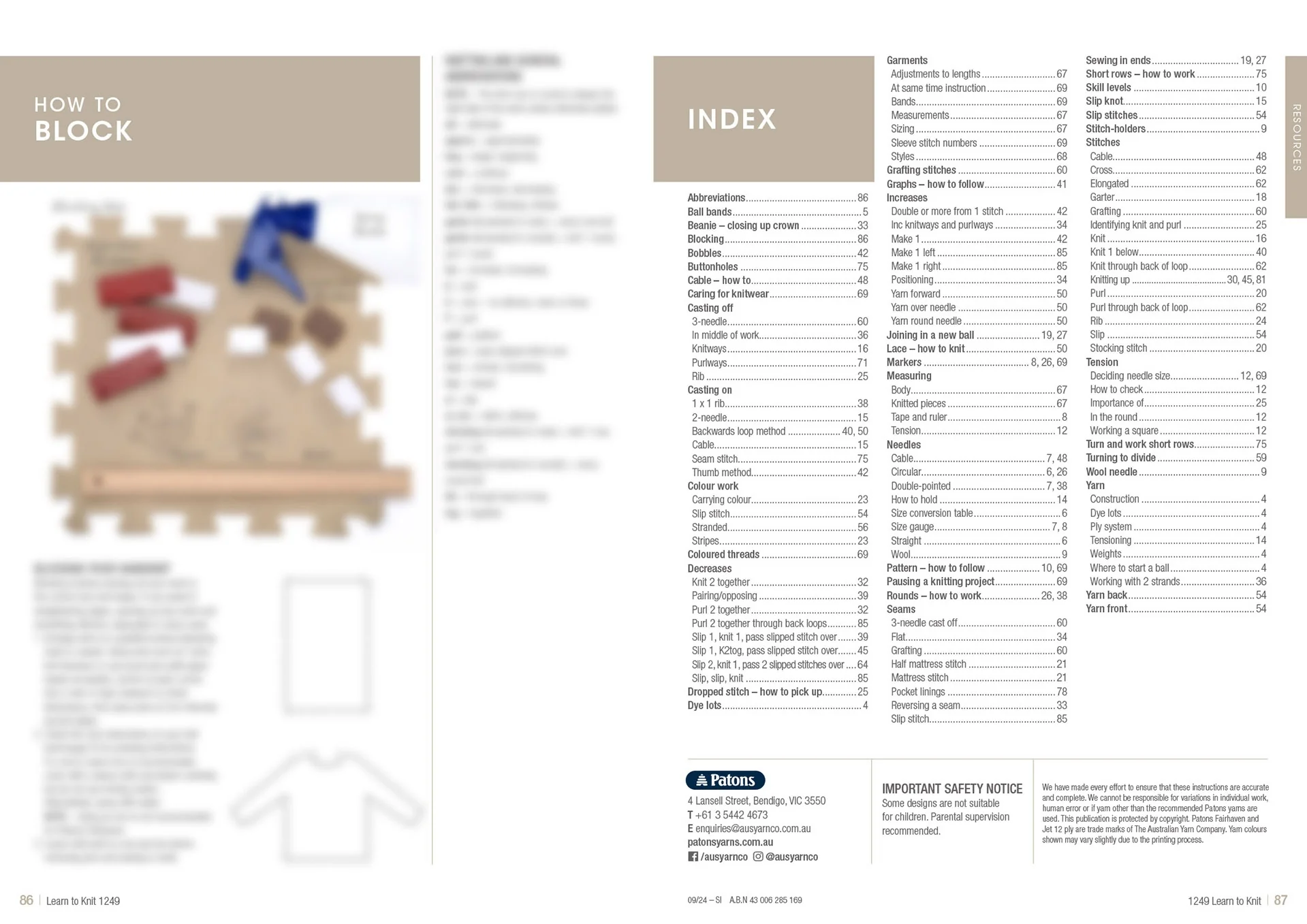 Patons Learn To Knit 1249 - Image 43